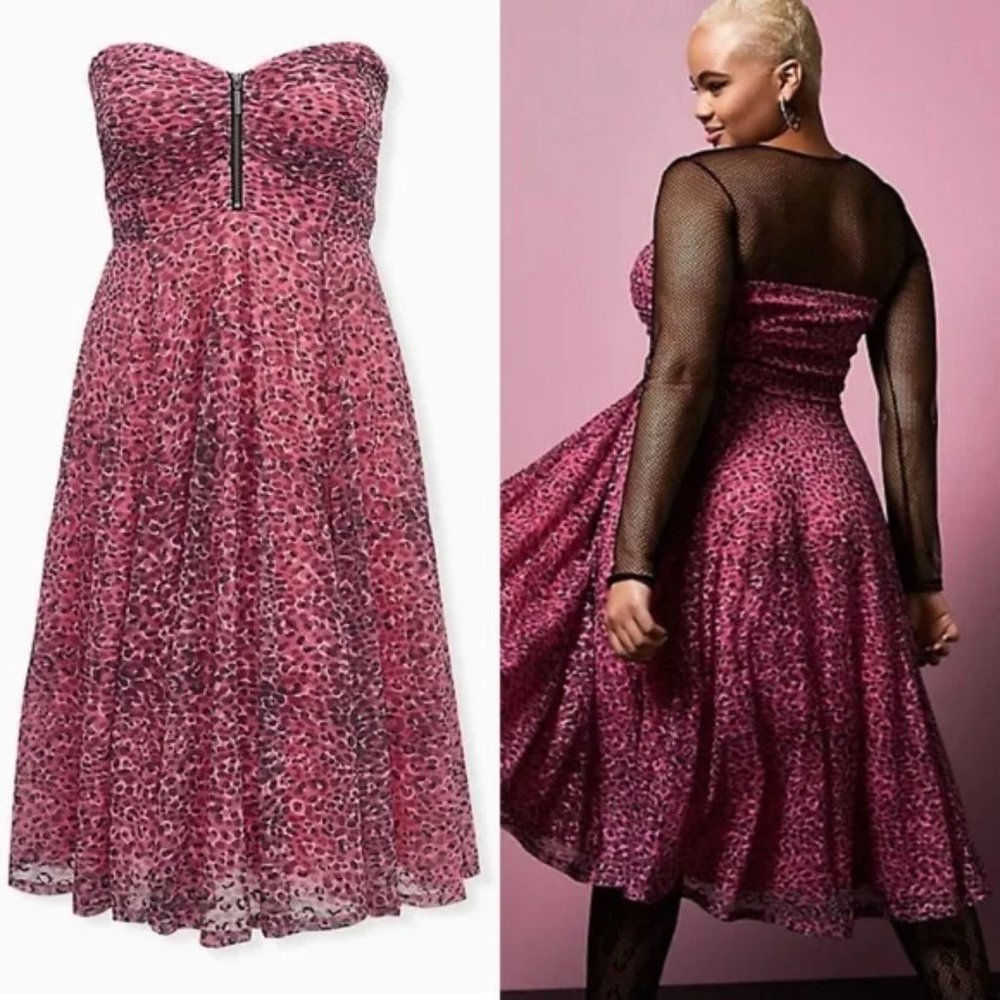 BETSEY JOHNSON TORRID CHEETAH DRESS - Sz 24